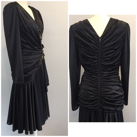 Black vintage dress - Picture 2 of 6